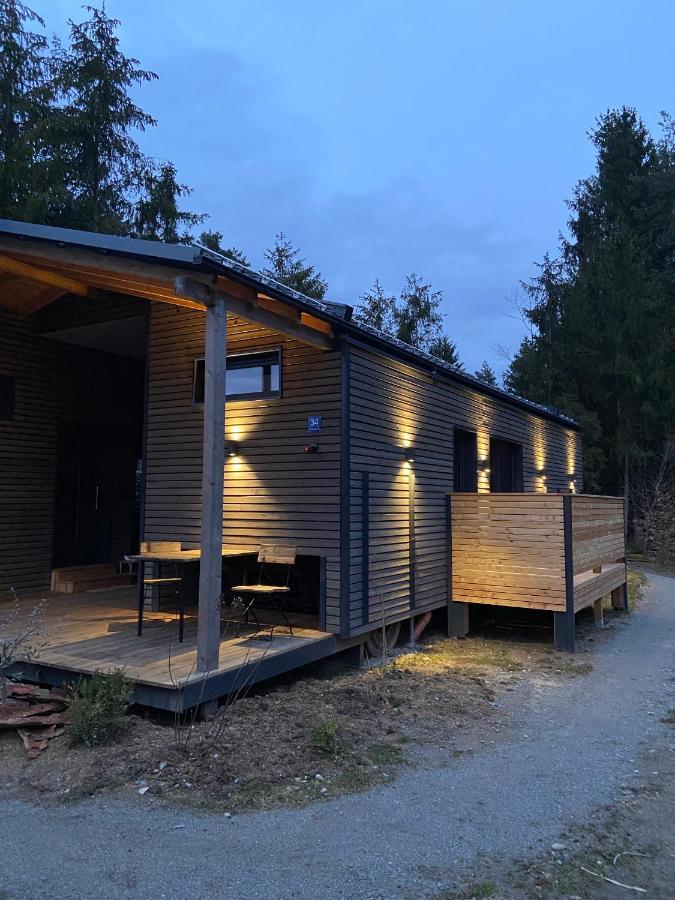 Modernes Tinyhouse Trailer Cabins Am Waldrand - Mit Seezugang Eging Exterior foto